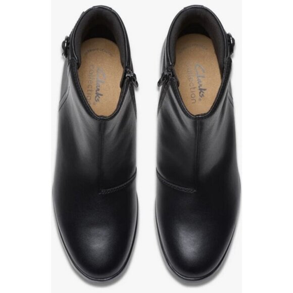 💕CLARKS💕 Emily Belle Boot ~ Black Leather 9W NWT - Picture 5 of 7